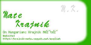 mate krajnik business card